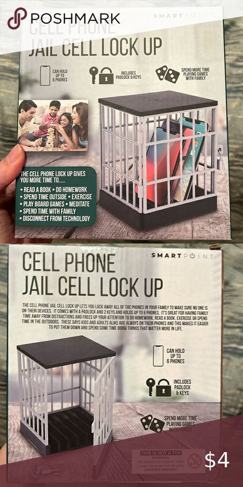 Cell phone jail lockup Cell Phone Jail, Phone Jail, Jail Cell, Phone Lock, Lock Up, Smart Points, Do Homework, Game Night, Games To Play