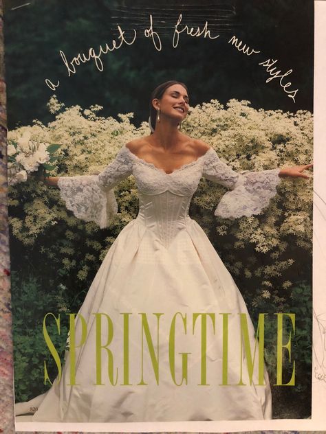 First gown 1993 Randy Fenoli Dresses, Vintage Fairytale Wedding, Randy Fenoli, Bow Wedding Dress, Wedding Dress Patterns, Vintage Wedding Dress, Dream Wedding Ideas Dresses, Fashion Wedding, Wedding Album