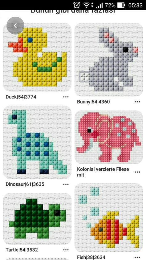 Mini Cross Stitch Animals, Small Cross Stitch Patterns Flower, Tiny Cross Stitch Flowers, Mini Cross Stitch Flowers, Easy Cross Stitch Patterns For Beginners, Cross Stiches Ideas Easy, Cross Stitch Mini Patterns, Tiny Cross Stitch Patterns Minis, Crosstich Patterns Free