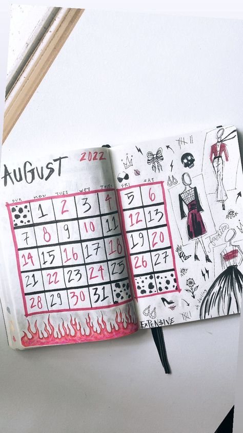 eden.newbold on Instagram Cruella Sketch, Cruella Journal, Goth Bullet Journal, Spooky Bullet Journal, October Spread Bullet Journal, Eden, Bullet Journal, Notebook, 10 Things