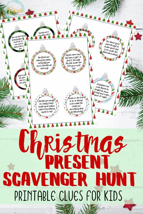 Christmas Themed Scavenger Hunt, Scavenger Hunt To Find Christmas Gift, Scavenger Hunt Cards Free Printable, Clues To Find A Gift, Christmas Gift Scavenger Hunt For Adults, Christmas Treasure Hunt Clues For Teens, Christmas Clues To Find Presents, Christmas Gift Scavenger Hunt For Teens, Christmas Gift Scavenger Hunt For Kids