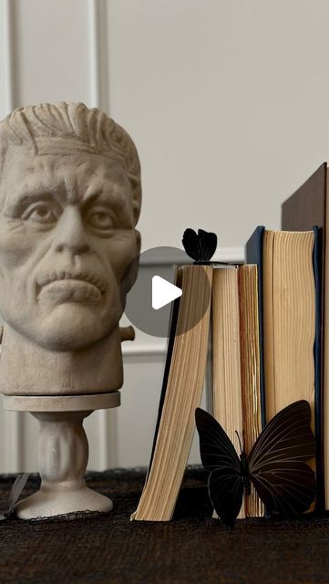 Inside by Graham | Sarah Graham on Instagram: "How I made this Frankenstein statue for Halloween!!
This was such an easy way to add some classy Halloween home decor and so cheap too 👻
Do you think Mary Shelley intended Frankenstein to be this good looking? 

#diyhalloweendecor #halloween #homedecor #halloweendecor #diyhalloween #diyhalloweencrafts #halloweencrafts #diyhalloweendecorations #frankenstein #frankensteinbust 
Halloween diy , halloween decor , halloween home decor" Diy Frankenstein, Sarah Graham, Classy Halloween, Diy Halloween Decor, Mary Shelley, Halloween Diy Crafts, Bride Of Frankenstein, Halloween Home, Decor Halloween