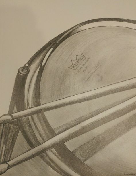 "Still Life Portrait of a Drum"; graphite #penandink #graphite #freehandillustration #acrylic Snare Drum Drawing, Drum Drawing, Still Life Portrait, Snare Drum, Hand Illustration, Pen And Ink, Still Life, Drums, Drawings