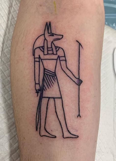 Amun Ra Tattoo, Small Tattoos Egyptian, Simple Egyptian Tattoo, Egyptian Flash Tattoo, Minimal Egyptian Tattoo, Tiny Egyptian Tattoo, Simple Anubis Tattoo, Anubis Minimalist Tattoo, Eygptain Tattoos