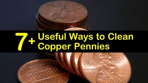 7+ Useful Ways to Clean Copper Pennies Cleaning Pennies Best Way To, Coin Cleaning, Clean Pennies, Cleaning Pennies, Cleaning Coins, How To Clean Coins, How To Clean Pennies, Olive Oil Container, Copper Pennies