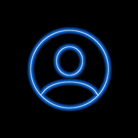 App Icon Design, Neon Blue, App Icon, Black Background, Icon Design, Neon, Blue, Black, Design