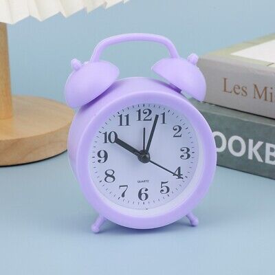 Plastic Cartoon Alarm Round Bedside Clock Small Alarm Clock Desk Decoration | eBay Purple Things For Room, Lavender Room Decor Ideas, Purple Room Accessories, Lilac Room Decor, Lavender Room Decor, Preteen Bedroom, Lilac Room, Cute Alarm Clock, Pet Friendly Furniture