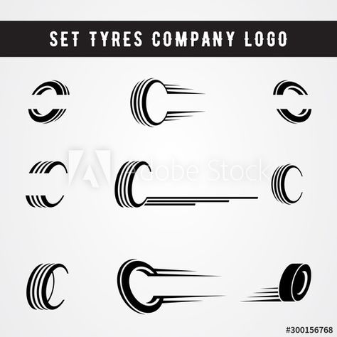 Auto Logo Design Ideas, Tire Logo Design, Tire Shop Logo, Car Shop Logo, Car Logo Design Ideas, Tire Illustration, Tire Icon, Tire Vector, Bird Tattoo Sleeves