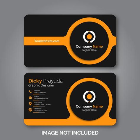 Set of modern professional business card | Premium Vector #Freepik #vector #business #cards #templates #contact Business Card Professional Design, Visit Cards Ideas, Modern Visiting Card Design, Graphic Design Visiting Card, Premium Business Card Design, Professional Business Card Design Modern, Id Design Card, Id Card Ideas, Business Card For Graphic Designer