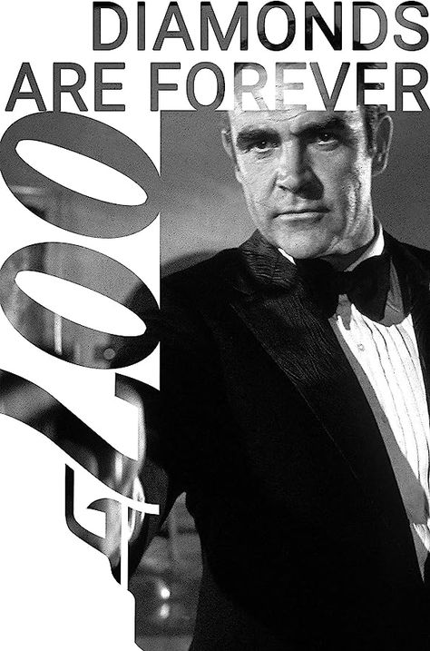 Amazon.com: Diamonds Are Forever 1971 Poster Reprint - Sean Connery James Bond Home Decor Print (11x17 inches): Posters & Prints Witchfinder General, Sean Connery James Bond, James Bond Movie Posters, Life Of Walter Mitty, Walter Mitty, Diamonds Are Forever, Clash Of The Titans, Movies Posters, Bionic Woman