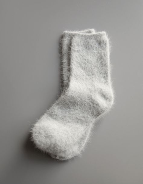 Socks Fluffy White Socks, Fuzzy Socks Aesthetic, White Fuzzy Socks, Comfy Movie Night, Christmas List Items, Fur Socks, Angora Socks, Uni Vibes, Socks Aesthetic