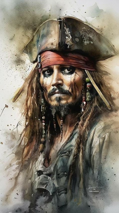 Jack Sparrow Drawing, Ghost Ship Art, Jack Sparrow Funny, Sparrow Art, Digital Banners, Johnny Depp Pictures, Pirate Art, Graphic Novel Art, Captain Jack Sparrow