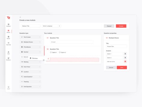 Drag and Drop by Nathan Dias on Dribbble Website Design Inspiration Layout, Ui Ux App, Form Builder, Desktop Design, Dashboard Design, Web Layout Design, Ui Inspiration, Learning Design, Form Design