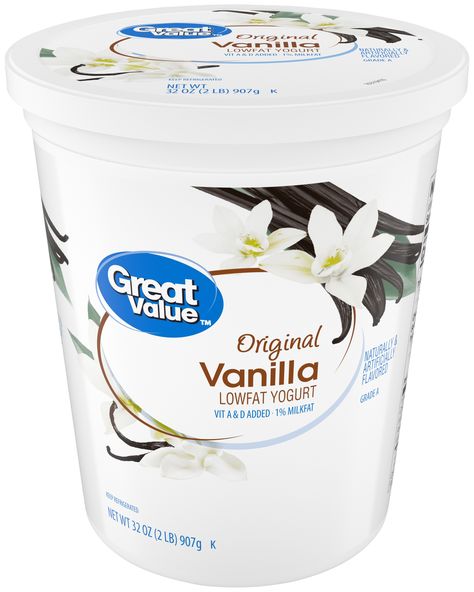 Great Value Lowfat Vanilla Yogurt, 32 oz #Ad #Vanilla, #SPONSORED, #Lowfat, #Great Walmart Food, Banana Smoothie Healthy, Target Food, Shark Birthday Cakes, Low Fat Yogurt, Grocery Foods, Vanilla Greek Yogurt, Frozen Cherries, Natural Yogurt