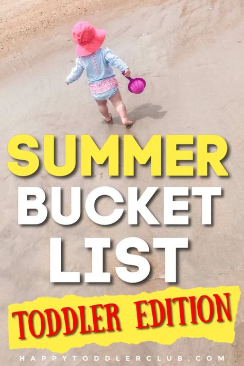 Toddler Summer Bucket List (Free Printable Checklist!) | Happy Toddler Club Kids Crafts Toddlers, Activities To Do With Toddlers, Summer Activities For Toddlers, Mess Free Painting, Outdoor Summer Activities, Summer To Do List, Sensory Activities Toddlers, Toddler Arts And Crafts, Easy Toddler