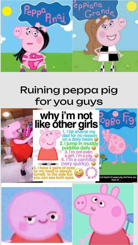 #peppapig #peppapigforpresident #peppa #funny #lol #fun Funny Peppa, Peppa Pig Memes, Peppa Pig Funny, Funny Pix, Crazy Funny Pictures, Funny Profile, Funny Lol, Very Funny Pictures, Funny Profile Pictures