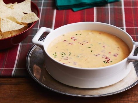 Christmas Queso Recipe | Ree Drummond | Food Network Christmas Queso, Holiday Appetizers Christmas, Ree Drummond Recipes, Queso Recipe, Holiday Party Foods, Pioneer Woman Recipes, Ree Drummond, Holiday Appetizers, The Pioneer Woman