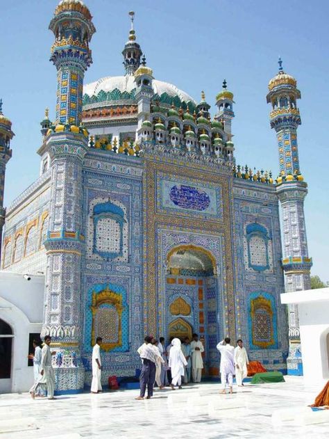 Tomb of Sufi poet Sachal Sarmast, Sindh, Pakistan Sachal Sarmast, Sindhi Culture, Multan Pakistan, Beautiful Pakistan, Pakistani Culture, Book Photography Instagram, Mughal Architecture, Pakistan Travel, Pakistan Zindabad