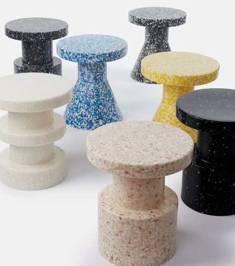 Normann Copenhagen Bit Stool, Bit Stool, Diy Mid Century Modern Decor, Terrazzo Furniture, Student Accomodation, Community Planning, Cork Stool, Kid Furniture, Norman Copenhagen