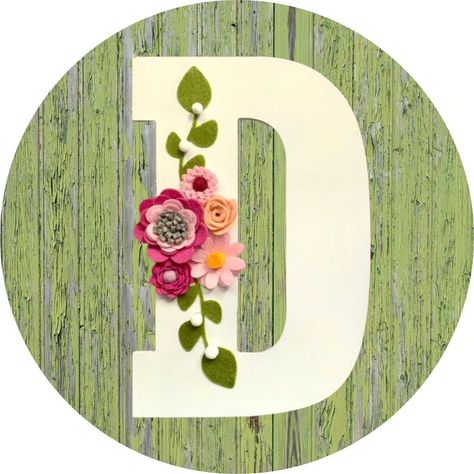 Wreaths With Initials Wooden Letters, Mdf Letters Decorated, Wooden Letter With Paper Flowers, Flower Initial, Wooden Letters For Nursery, Purple Wooden Letters, Wooden Letters Decorated, Flower Monogram, Wooden Wall Letters