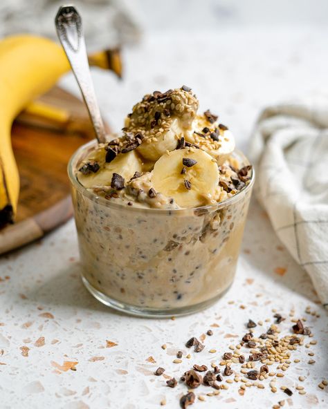 Overnight Oats Recipe Breakfast, Overnight Oats Breakfast, Bowls Recipes, Oat Bowls, Breakfast Oats, Banana Overnight Oats, Oats Breakfast, Vanilla Protein Powder, Breakfast Recipe