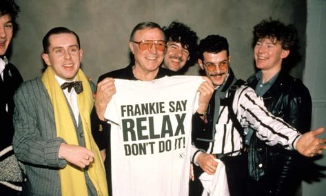 Original Frankie Say Relax T-Shirt with Frankie Goes to Hollywood band Editorial Design Magazine, John Peel, Frankie Goes To Hollywood, Peter O'toole, Dark Wave, Fashion Model Photography, Gene Kelly, Fashion 80s, Marvin Gaye