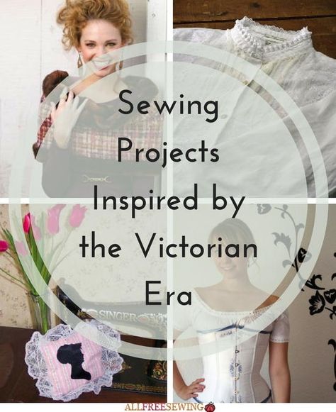 15 Sewing Projects Inspired by the Victorian Era | These vintage patterns are inspired by the Victorian era! Victorian Wrapper Dress Pattern, Free Victorian Patterns, Victorian Sewing Patterns Free, Sewing Clothes Patterns Free, Victorian Blouse Pattern, Crinoline Pattern, Embroider Idea, Victorian Sewing Patterns, Free Vintage Sewing Patterns