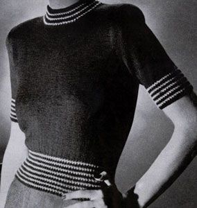 Classic Pullover Pattern Vintage Knitwear Patterns, Vintage Knit Patterns, Free Vintage Knitting Patterns, Vintage Knitting Patterns Free, Vintage Striped Sweater, Womens Knitting Patterns, Vintage Knitwear, Vintage Crochet Patterns, Sweater Patterns