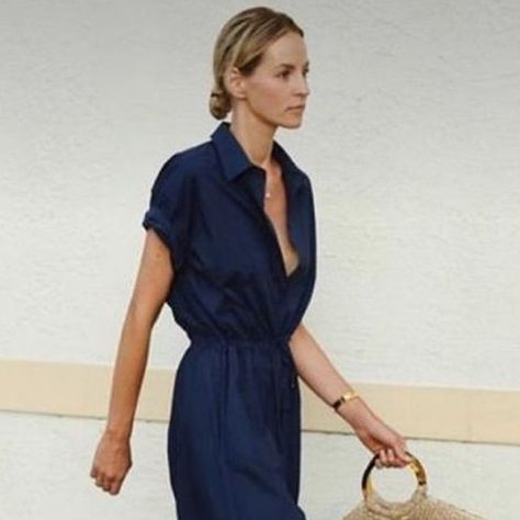 Linen Dress Outfit, Summer Jumpsuit Outfit, Navy Summer Dress, White Shirt Outfits, Navy Jumpsuit, All Black Fashion, Jumpsuit Outfit, Navy Linen, Summer Styles