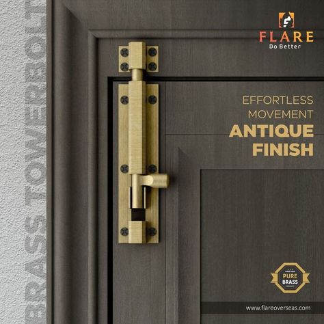 GREAT RANGE IN BRASS ARCHITECTURAL HARDWARE FITTINGS FLARE OVERSEAS - JAMNAGAR Contact: Mr. Hardik Dodiya-84878 40817 Email: sales@flareoverseas.com #im #ibais #media #news #samachar #ibaishardware #international #builder #architect #interior #solution #advertising #branding #hardwarenews #flareoverseas #flareoverseasjamnagar #flareoverseashardware #towerbolt #towerboltmanufacturer #doorfitting #doorproduct #dooraccessories #hinges #hingeshardware #autohinges #glassfitting #brasshardware Mirror Brackets, Glass Hinges, Door Fittings, Brass Hinges, Doors And Hardware, Skylark, Door Stopper, Metal Products, Door Accessories