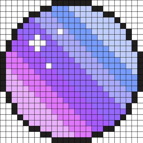 Colorful Planet Perler Bead Pattern | Bead Sprites | Simple Fuse Bead Patterns Perler Bead Patterns Space, Perler Beads Planets, Space Perler Bead Patterns, Pixel Art Kawaii, Kandi Cuffs, Melty Bead Patterns, Fuse Bead Patterns, Art Perle, Easy Pixel Art