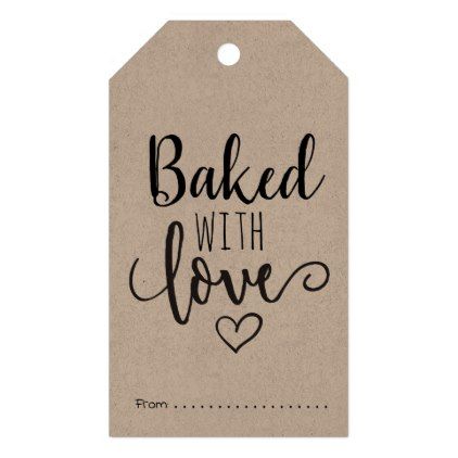 Baked with love gift tags - home gifts ideas decor special unique custom individual customized individualized Baked With Love Logo, Baked With Love Tags, Easy Hostess Gifts, Homemade Gift Tags, Cute Gift Tags, Homemade Tags, Christmas Gift Tags Diy, Editable Gift Tags, Baked With Love