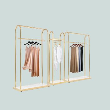 Brand New Design Boutique Clothing Display Rack For Retail Store Clothing Display Stand LED Light Shop Furniture, View clothing display stand, Oujia Product Details from Foshan Nanhai Oujia Hardware Display Co., Ltd. on Alibaba.com Clothing Rack Display Retail Stores, Hardware Display, Wood Clothing Rack, Clothing Display Rack, Space Saving Bedroom, Clothing Store Displays, Clothing Display, Clothing Displays, Wood Clothes