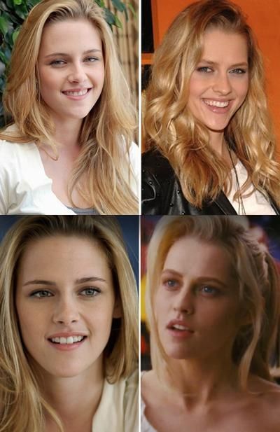 Kristen Stewart and Theresa Palmer. Theresa Palmer, Teresa Palmer, Kristen Stewart, Look Alike, Celebrities, Beauty