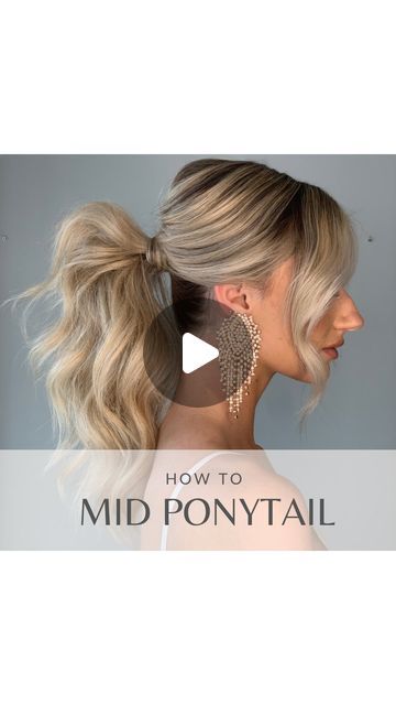 Melbourne Bridal Hairstylist/Educator on Instagram: "♡ My mid volume pony ♡  Start by splitting the hair in half from ear to ear at the back of the head.  Take the base section gather hair into a ponytail and secure with an elastic Part hair in a flattering place and leave out desired face framing before securing remaining hair with a bungee elastic.  Pinch and pull any pieces to adjust.  Tease the roots of ponytail in sections followed by the ends. Use a fork comb to smooth out any visible teasing.  Next Wrap a small section of hair around the elastic and pin to secure. Then add pins to crown area for support.  Finish off the style by perfecting your face framing and any other final touches to ensure an effortless modern look.  Would you wear this one? Let me know in the comments below. Pull Back Ponytail, How To Pull Out Hair To Frame Your Face, Face Framing Hair Pieces, Framing Hair Pieces, Teased Ponytail, Face Framing Hair, Desired Face, Bridal Hairstylist, Part Hair