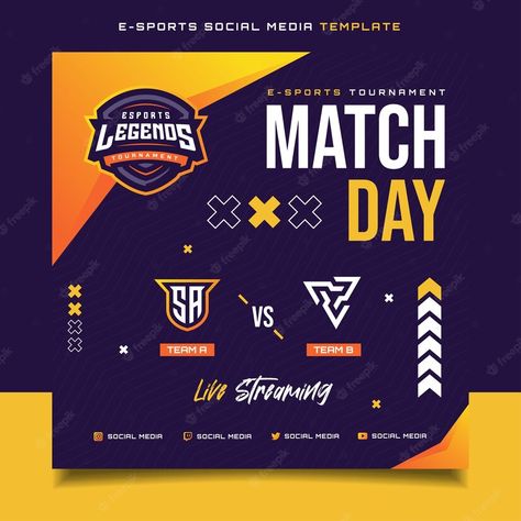 Gaming Banner Template, Template For Social Media, Cricket Poster, Gaming Posters, Sport Banner, Social Media Flyer, Match Day, Gaming Banner, Album Art Design