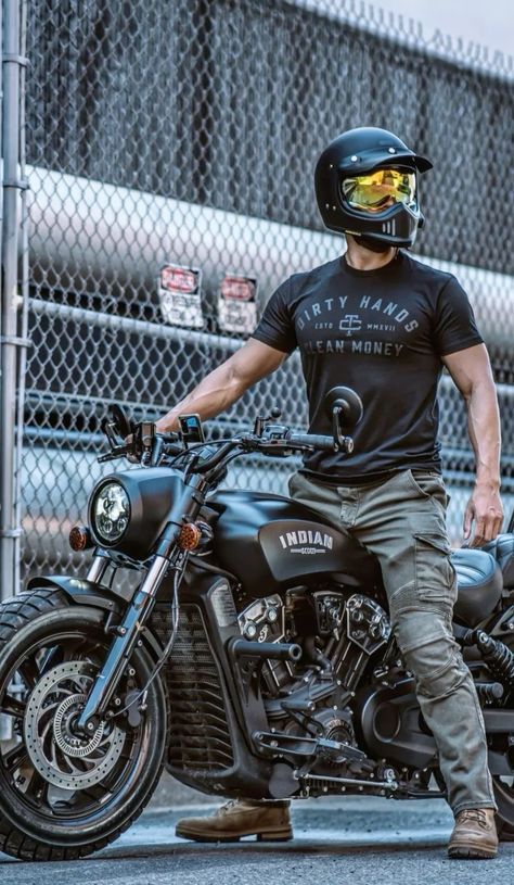 Motorcycle Street Style, Biker Style Men Outfits, Rider Outfit Men, Biker Shirt Outfit, Men Shirt Outfit, Motorcycle Outfit Men, Biker Outfit Men, Biker Style Men, Bikers Outfit