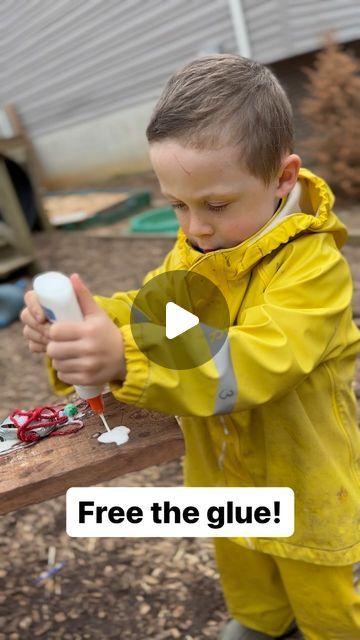 Little Bugs Nature Learn & Play LLC on Instagram: "Another glue board success! #looseparts #freetheglue" Rules Preschool Activities, Kindergarten Outdoor Activities, Rules Preschool, Forest Kindergarten, Natural Forest, Kids Craft Room, Natural Playground, Kids Class, Kindergarten Art