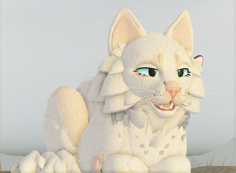 Wcue Morph Ideas Fluffy, Evil Warrior Cat Oc, Wcue Morph Ideas White Cat, Alp Morphs, Wcue Ocs, White Cat With Blue Eyes, Warrior Cat Names, Warrior Cats Comics, Wcue Morph