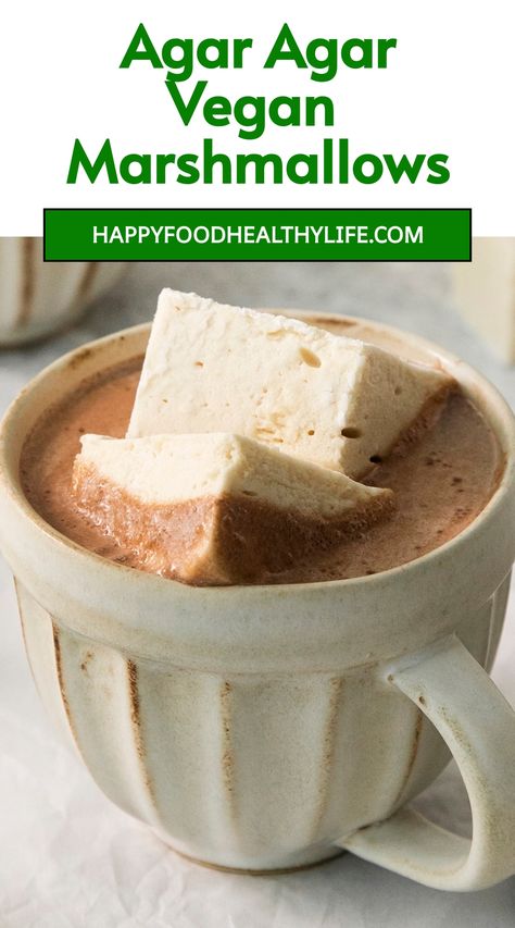 Indulge in the delightful world of homemade vegan marshmallows - a sweet and fluffy treat that elevates any plant-based kitchen. These marshmallows are versatile, perfect for classic s'mores, cozy hot cocoa, scrumptious rice krispie treats, or simply enjoying on their own. With this easy-to-follow recipe, you can create pillowy soft goodness without the need for aquafaba. Homemade Vegan Marshmallows, Marshmallow Root Recipes, Christmas Vegan Recipes, Vegan Mochi, Vegan Week, Vegetarian Marshmallows, Vegan Gift Ideas, Christmas Vegan, Vegan Marshmallows