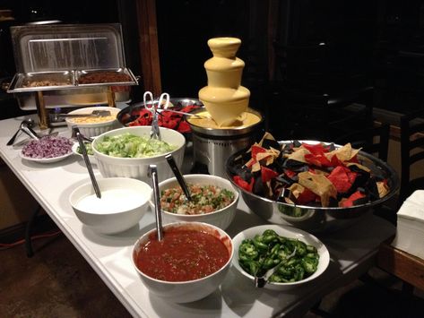 Nacho Cheese Fountain Bar, Nacho Fountain Bar, Fancy Nacho Bar, Queso Fountain Wedding, Nacho Fountain, Nacho Table Display, Nacho Cheese Fountain, Queso Fountain, Cheese Fountain