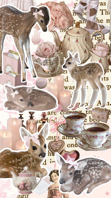 this is me if you even care 😔🫖🎀🦢🩰 #coquette #coquettegirl #lanadelrey #beauty #vintage #vibes #deer #babydeer #deerpretty #coquettedeer #lightpink #pink #tea #teacups #bows #ballet #balletcore Deer Wallpaper, Pink Tea, Vintage Vibes, Pink Bow, Pretty Pictures, Aesthetic Wallpapers, Deer, Iphone Wallpaper, Ballet