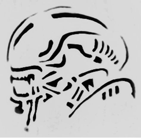 Xenomorph Pumpkin Carving Stencil Xenomorph Pumpkin Carving, Alien Pumpkin Stencil, Carvings Designs, Alien Pumpkin, Halloween Pumpkins Carvings Designs, Halloween Pumpkin Templates, Pumpkin Templates, Pumpkin Carving Stencil, Alien Stuff