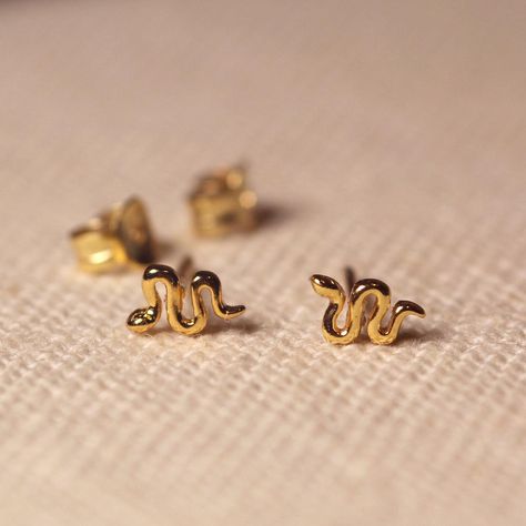 Tiny Diamond Earrings, Tiny Snake, Square Diamond Engagement Ring, Jewelry Minimal, Gold Star Earrings, Silver Star Earrings, Horn Earrings, Earrings Fall, Holiday Earrings