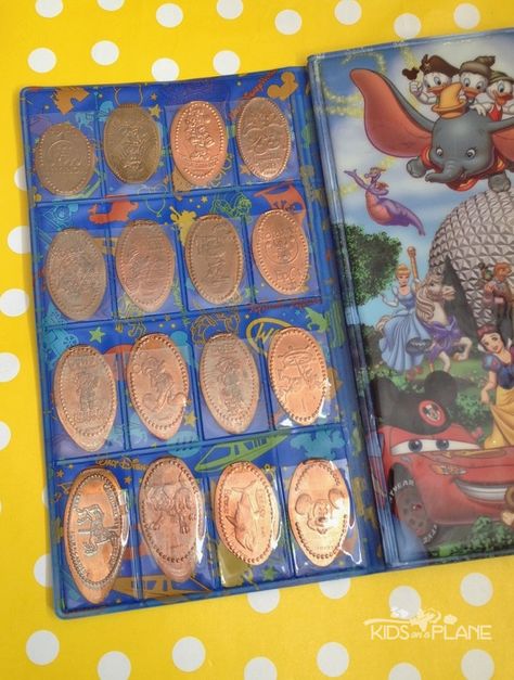 The Cheapest Souvenir at Disney - Pressed Pennies. Forget the expensive dolls and t shirts. Disney Pressed Pennies cost less than $1. And kids like them too Pressed Pennies, Disney Souvenirs, Family Disney Trip, Disneyland Vacation, Disney World Planning, Walt Disney World Vacations, Disney Planning, Disneyland Trip, All I Ever Wanted