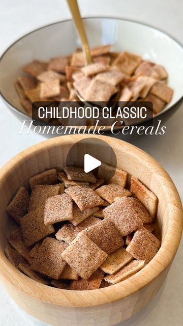 Lily Payen • Easy BLW & Toddler Recipes on Instagram: "I grew up loving all of these cereals as a kid and wanted to try my shot at making my own homemade versions and something about homemade just hits different😍
These are all so simple to make with just a few staple ingredients, egg-free, and you can make it a “snacktivity” with your little ones to get them involved in helping out!

Comment “recipes” down below and I’ll send these recipes straight to your DMs💌 or you can search them on my site and let me know what cereal I should try next!

#homemadecereal #toddlerbreakfast #toddlersnacks #toddlerrecipes #cerealrecipe #toddlerfood" Homemade Cinnamon Toast Crunch, Homemade Cinnamon Toast, Plant Based Butter, Homemade Cereal, Easy Baby Food Recipes, Toddler Recipes, Homemade Cookbook, Toddler Breakfast, Cinnamon Toast Crunch