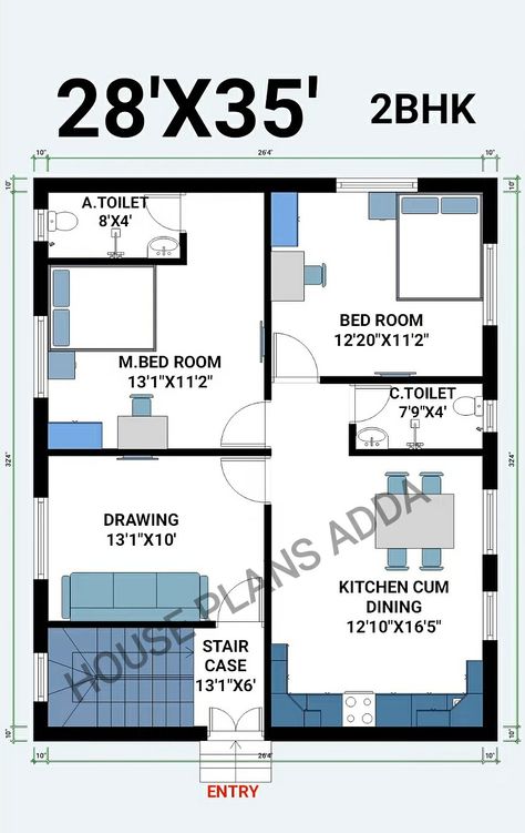 2bhk house plan |28×35 ghar ka naksha 28 X 32 House Plans, 28 X 28 Floor Plans, 30×35 House Plan East Facing, 28×30 House Plan, 28×40 House Plan, 16x30 Floor Plan Layout, 30 X 35 House Plans, 35×40 House Plan, 30×35 House Plan