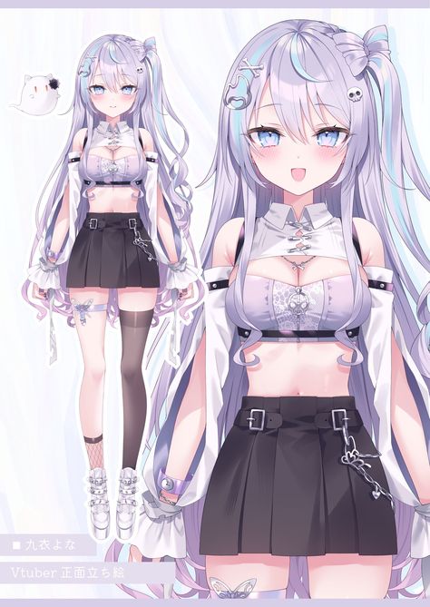 Vtuber model by しゅびぃ 𓆩♱𓆪 - foriio Portfolio platform Vtuber Model Free To Use, Cute Vtuber Model, Vtuber Models Ideas, Cosplay Sakura, Vroid Studio, Vtuber Design, Cyberpunk Female, Vtuber Model, Chibi Art