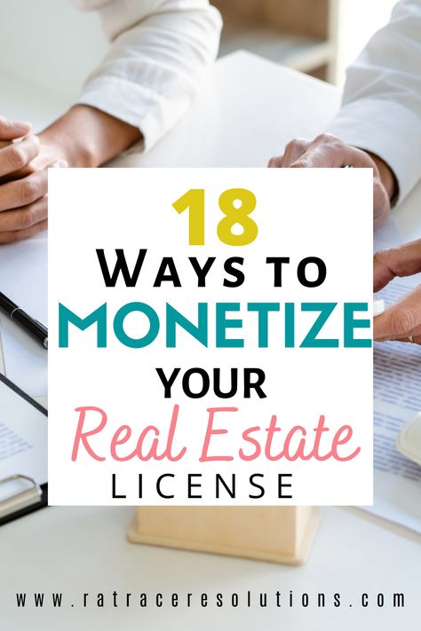 how to make money with your real estate license Real Estate Agent Hacks, Real Estate School Tips, Real Estate Side Hustle, Realtor Notes, Real Estate Test, Realtor Ideas, Realtor Tips, Becoming A Realtor, Real Estate Business Plan