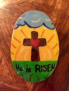 Easter Rock Painting Ideas, Painting On Rocks, Prayer Rocks, Easter Rocks, Christian Painting, Painted Rock Ideas, Rock Animals, Easter Paintings, Paint Rocks